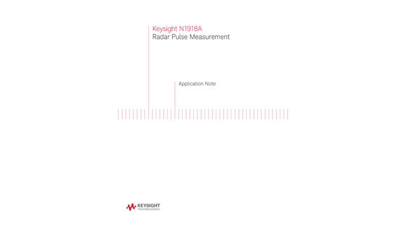 How to Test Radar Pulse Measurement